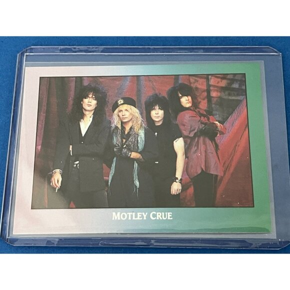 MOTLEY CRUE Rookie RC 1991 Brockum ROCKCARDS Promo Card SUPER RARE - Picture 1 of 2